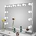 LED Vanity Mirror Lights kit - MRah Hollywood Style Makeup Mirror Lights with 10 Dimmable Bulbs, Lighting Fixture Strip for Makeup Vanity Table Set in Dressing Room(Mirror Not Included)