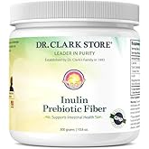 Dr. Clark Inulin Powder (FOS) – Prebiotic Soluble Fiber for Gut Health, 300g – Supports Digestive Health & Regularity
