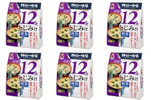 Miko Brand Instant Miso Soup with Baby Clams Low Sodium, 12 Count (Pack of 6)