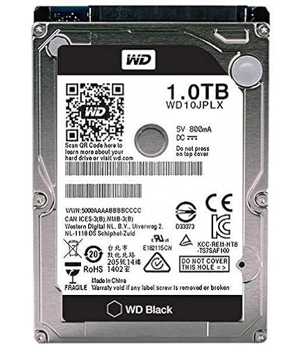 Amazon.com: WD Black 1TB Performance Mobile Hard Disk Drive - 7200