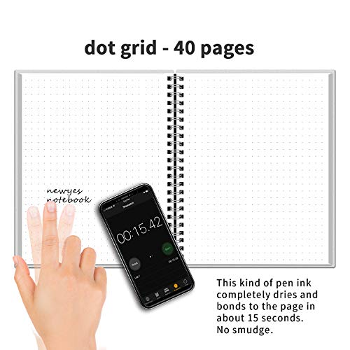 Reusable Erasable Smart Notebook Dotted Sketch Pads ICloud Storage Letter Size 40 Pages