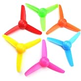 12pcs DIY Boat Propellers 3-Blade Props for 2mm Motor Shaft Model Car Model Ship Multicolor