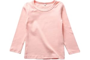KISBINI Unisex Girls Cotton Long Sleeve T-Shirt Top Tees