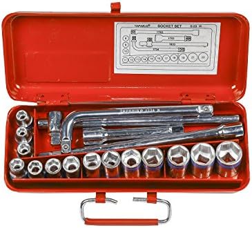 Taparia S23M/S23H 1/2-Inch Square Drive Socket Set