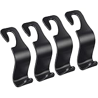 EldHus Ofspower 4-Pack Car Vehicle Back Seat Headrest Hook Hanger Storage for Purse Groceries Bag Handbag