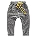 Coodebear Little Boys' Girls' Terry Cotton Harem Collapse Pants Blue Size 2