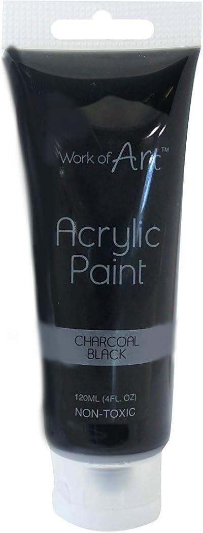 Work of Art 120ml Acrylic Paint Black 6722 Brand Work of Art