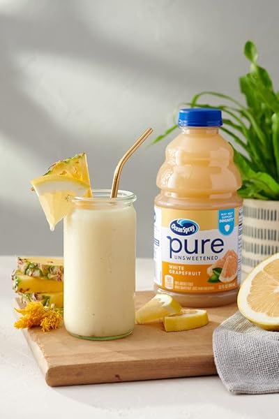 OCEAN SPRAY® PURE UNSWEETENED WHITE GRAPEFRUIT, 100% WHITE GRAPEFRUIT JUICE, 32 FL OZ BOTTLE, (PACK OF 8)