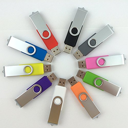 Enfain-10-Pack-Color-Sorted-USB-Flash-Drive