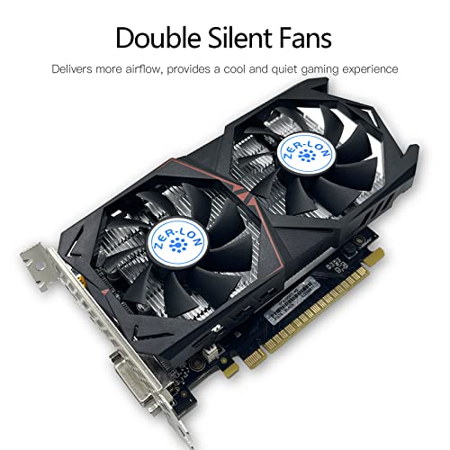 ZER-LON GeForce GTX 1650 Graphics Card, 4GB GDDR6 128-Bit, DP/HDMI