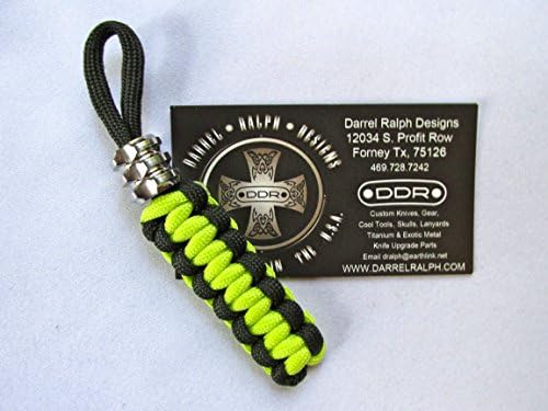 DDR Darrel Ralph L6 Bright Titanium MEGA Bead Silver Glow in the Dark Lanyard