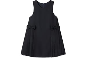 LittleSpring Girls Sleeveless School Uniform Jumper Dress