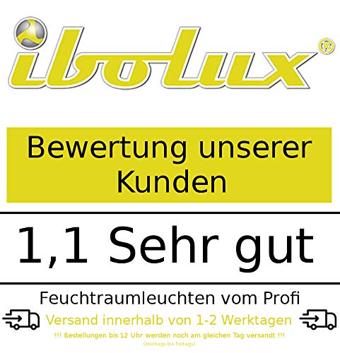 ibolux® LED Feuchtraumleuchte | 60 cm | 25 Watt | 6000 Kelvin Basic Line als Wannenleuchte Garagenlampe Werkstattlampe… – Bild 3