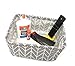 ECOHIP 4-Pack Small Storage Bins Fabric Desk Organizer Baskets Closet Drawer Divider Grey