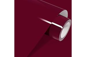 GIRAFVINYL Maroon Heat Transfer Vinyl 12" X 10ft Maroon Iron on Vinyl Roll for T-Shirt,Easy to Weed Heat Press Vinyl Work with Vinyl Cutter,Cameo,(Maroon)