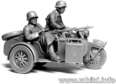 Masterbox 1:35 Scale Kradschutzen German Motorcycle Troops on The Move, 13 x 13 x 38 millimetres, Multicolor - Image 3
