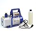 XtremepowerUS 1/4HP Rotary Vane Vacuum Pump for Automotive Air Conditioner Resin Degassing Refrigeration HVAC A/C R410a R134 (3.5 CFM), w/Vacuum Oil