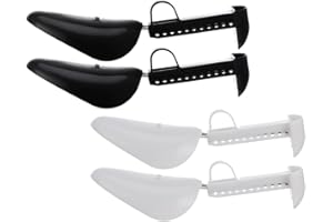 YARNOW Adjustable Shoe Stretchers 2 Pairs (Black) Men’s Shoe Shapers for Wide Feet and Boot Widener