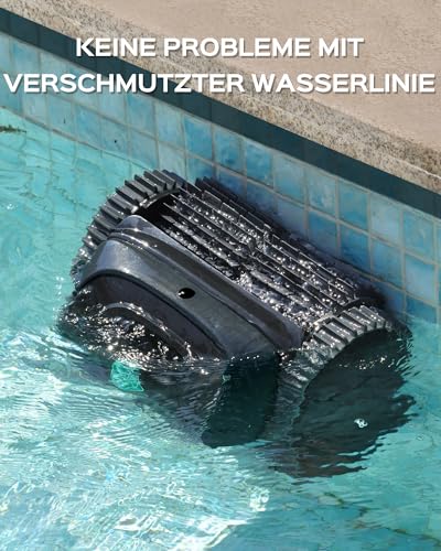WYBOT C1-Plus Pool Robot for Built-In & Superstructure Pools, Pool Robot Battery: 160 Min, Running Time. 4-in-1 Pool Robot Battery Wall and Floor Cleaning up to 160 m², Smart Navigation & App - Ink