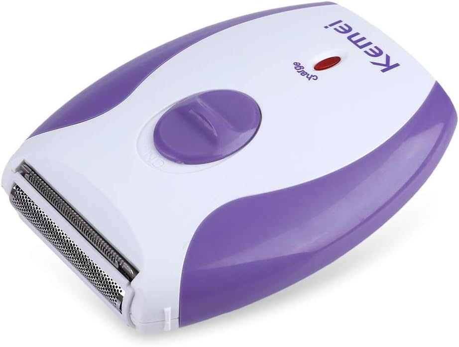 Electric Women Shaver, [Rechargeable] [Waterproof] Electric Multifunction Cordless Personal Body Facial Hair Razor Trimmer Remover Epilator for Legs Bikini Area Armpit Purple