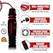 PowerSkip PII Heavy Jump Rope - Weighted Jump Rope + Steel Handles, 360° Spin, Adjustable Cable, Travel Bag & Jump Rope Workout Program (Fire Red)