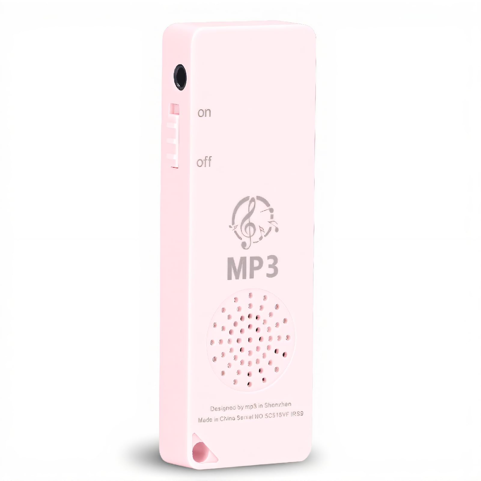 Cuifati MP3 Player Portable Min MP3 Player for Kids, Outdoor Music Player Walkman for Sports, MAX 64GB Memory Card Music Recording(Pink)