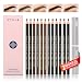 Waterproof Eyebrow Pencils Peel Off - Brow Pencil Set For Marking, Filling And Outlining, 12 Piece Tattoo Makeup And Microblading Supplies Kit-Permanent Eye Brow Liners In 5. primary