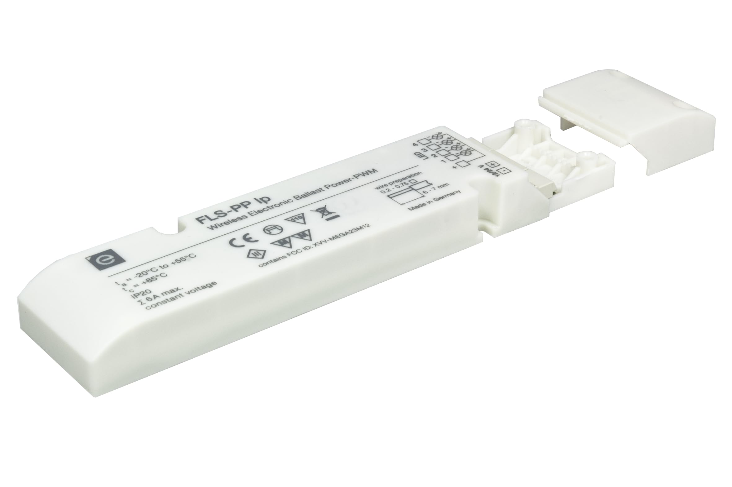Wireless electronic ballast FLS-PP lp with Power PWM interface for RGBW and RGB lights (12/24V LED/LED stripes), ZigBee certified product