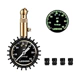 Leekoo Heavy Duty Mechanical 60PSI Tire Pressure Gauge with 2