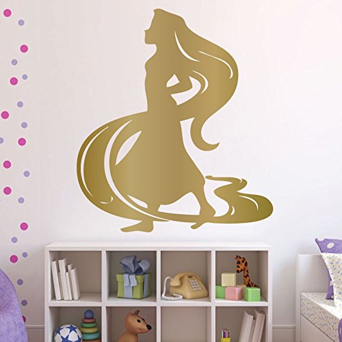 Disney Tangled Princess Rapunzel Vinyl Wall Decals - Personalized, Little Girls Room, Disney Princess Party, Baby Girl Nursery, Princess Birthday Party, Playroom Decor, Furniture Decals