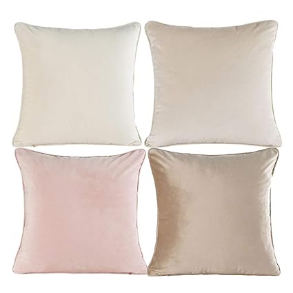 Amazon Com Dky Pack Of 4 Light Luxury Curling Cushion Covers High