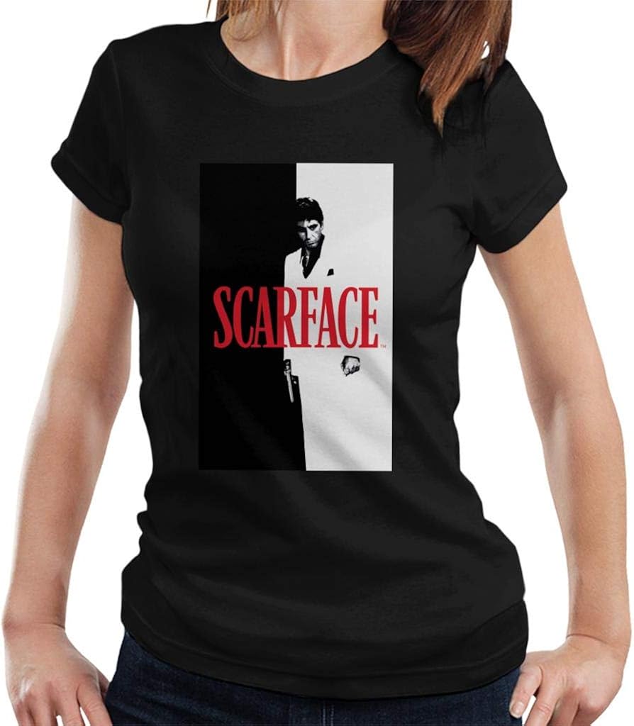 Scarface Movie Poster Women's TShirt Amazon.co.uk Clothing