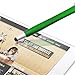 Teviwin 10 Pack Ultralight Slim Universal Black Click Pen Stylus Ballpoint Pen for iPhone 6 Plus 5S 5C 4S, Samsung Galaxy S6 S5, Note3, iPad, Tablets, Touch Screens Device, Orange/Green/Black/Blue/Red