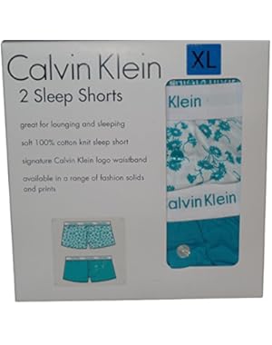 Calvin Klein Women Sleep Shorts 2 Pack Teal Size X-large