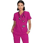 KOI Next Gen Hustle and Heart Women's 3-Pocket Stretch Scrub Top