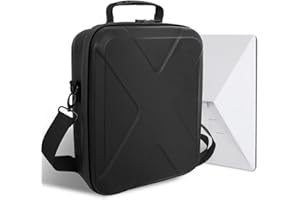 NOVAKITS Carrying Case for Starlink Mini - Starlink Mini Accessories Lightweight Travel Case, Splash-Resistant & Shockproof, EVA Protective Cover with Shoulder Strap, Portable Hard Bag for Outdoor –Black