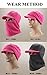 Surblue Winter Slouchy Beanie Hat Scarf Set Warm Kint Thick Skull Cap for Women Men (Black4, Large)