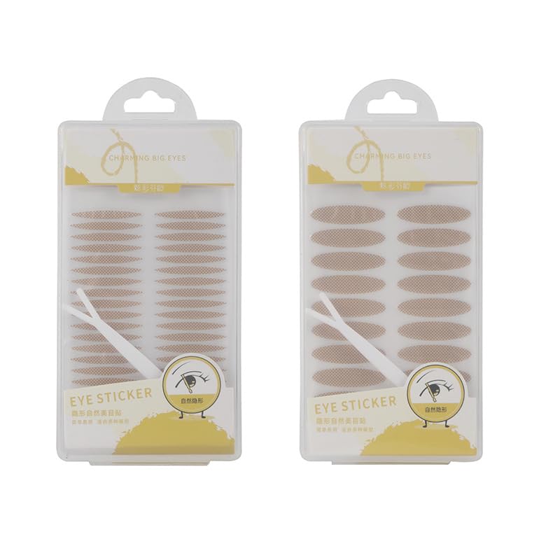 2 packs Eyelid Lifter Strips Eyelid Tape Instant Lifting Double Eyelid Tape Types for all skin colours Long-Lasting Two Types Waterproof Invisible