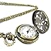 YouYouPifa Bronze Three Flower Pattern Hollow Small Pocket Watch