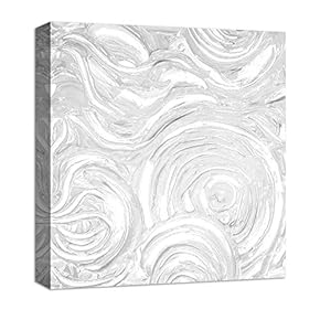 Canvas Wall Art Abstract Oil Painting Features Painting Artwork for Home Decor Framed - 12x12 inches
