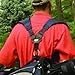 IZZO Golf Comfort Swivel Dual-Strap Golf Bag Strap, Medium/Large,Black