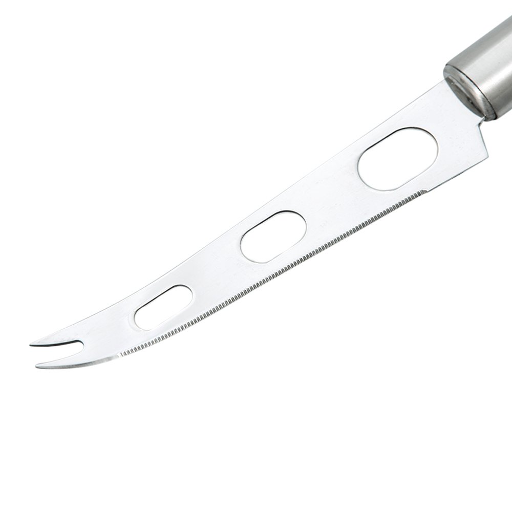 TAFOND Stainless Steel Non-stick Multi-Use Semi-Hard and Hard Cheese Fruit and Veggie Knife with Open Surface Blade