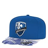 adidas Adult Men Sublimated Flat Brim Snapback Hat, Blue, One Size