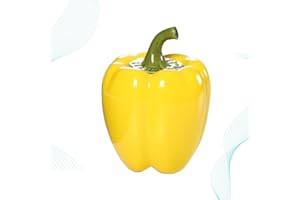 Hemoton Yellow Chili Porcelain Condiment Spice Container Ceramic Seasoning Pot Salt Box Spice Storage Canister Sugar Dispenser Mini Storage Jars Kitchen Decor