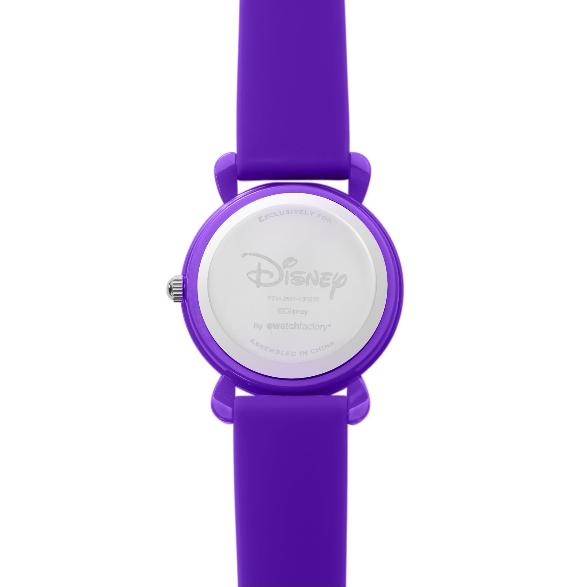 Disney Little Mermaid Watch for Girls Ages 4–7 Featuring Ariel – Ideal Princess Gift for Kids Learning to Tell Time – Fun Character Dial, Purple Bezel, and Durable Purple Silicone Strap