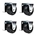 Combo Solutions Caster Wheels for Trundle Bed Steel Zinc Frames (Pack of 4)