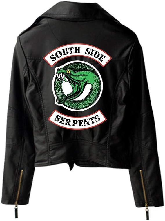 Riverdale PU imprimé Southside Riverdale Serpents Vestes Femmes