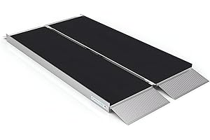 EZ-Access - Portable Wheelchair Ramp - Handicap Ramp for Home Entry, Portable Ramps for Wheelchairs with Slip-Resistant Surface and Self-Adjusting Bottom Transition Plates - 6 Ft Suitcase Singlefold