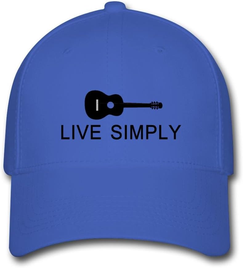 Kaho Popular Unisex Baseball Cap Adjustable Hat Live Simply Guitar Logo