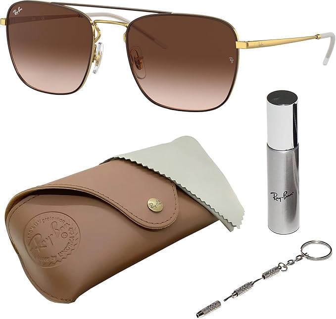 Ray-Ban RB4547 Boyfriend Two Square Shape Non-Polarized Sunglasses
